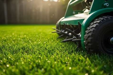 Lawn Aeration and overseeding in Fredericton